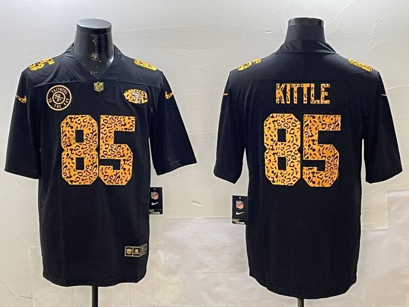 Men San Francisco 49ers #85 Kittle Black Panther pattern Nike 2025 Limited NFL Jersey style 3->san francisco 49ers->NFL Jersey